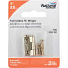 National 1 In. Brass Loose-Pin Narrow Hinge (2-Pack) Image 2