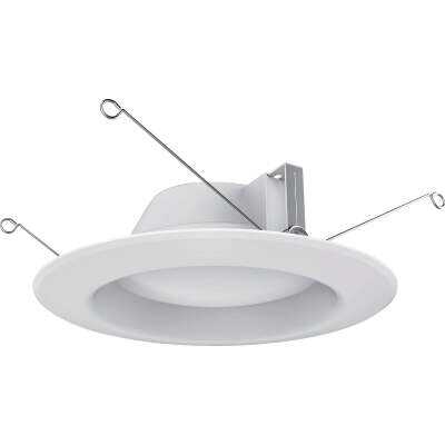 Satco 5 In./6 In. Retrofit Non-IC Rated White LED Recessed Light Kit