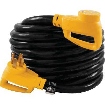 Camco PowerGrip 30 Ft. 50A 125/250V 8 Gauge Heavy-Duty RV Extension Cord